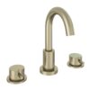 Brass Meriden 3 Tap Hole Basin Mixer Tap Set Brushed
