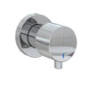 Chrome Meriden 3 Tap Hole Wall Mounted Basin Tap Set