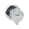 Chrome Meriden 3 Tap Hole Wall Mounted Basin Tap Set