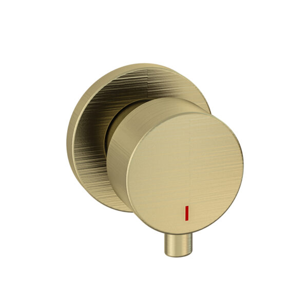 98.2049_2 Brass Meriden 3 Tap Hole Wall Mounted Basin Tap Set