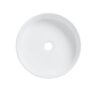 White arita countertop round basin