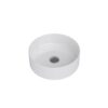 White arita countertop round basin