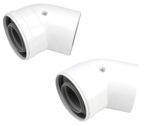 Worcester Bosch Greenstar Oilfit 100mm 45 Degree Boiler Flue Bend