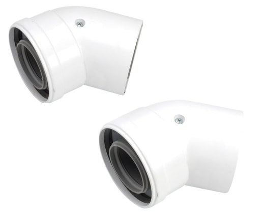 Worcester Bosch Greenstar Oilfit 100mm 45 Degree Boiler Flue Bend