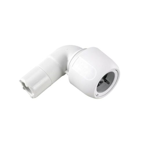 Hep2O 90 Degree Spigot Elbow Single Socket White