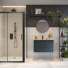 Black Sliding Door