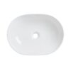 White imari pill countertop ceramic basin
