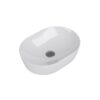 White imari pill countertop ceramic basin