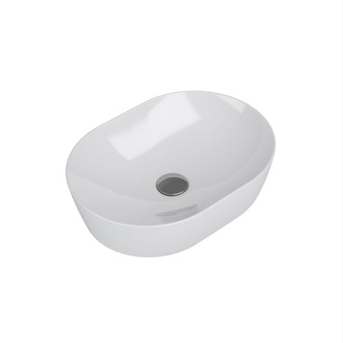 White imari pill countertop ceramic basin
