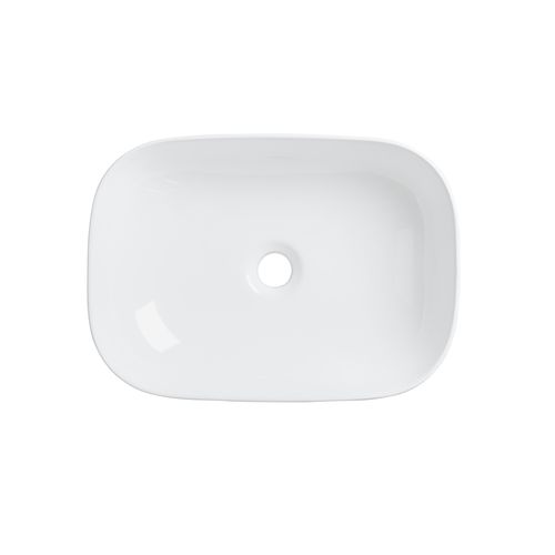 Kanto-Basin-DC12052 White kanto countertop basin ceramic rectangular basin