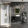 Brushed Brass Double Door Quadrant