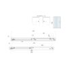 Chrome Sliding Shower Door