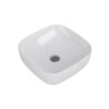 White seto countertop basin ceramic square basin