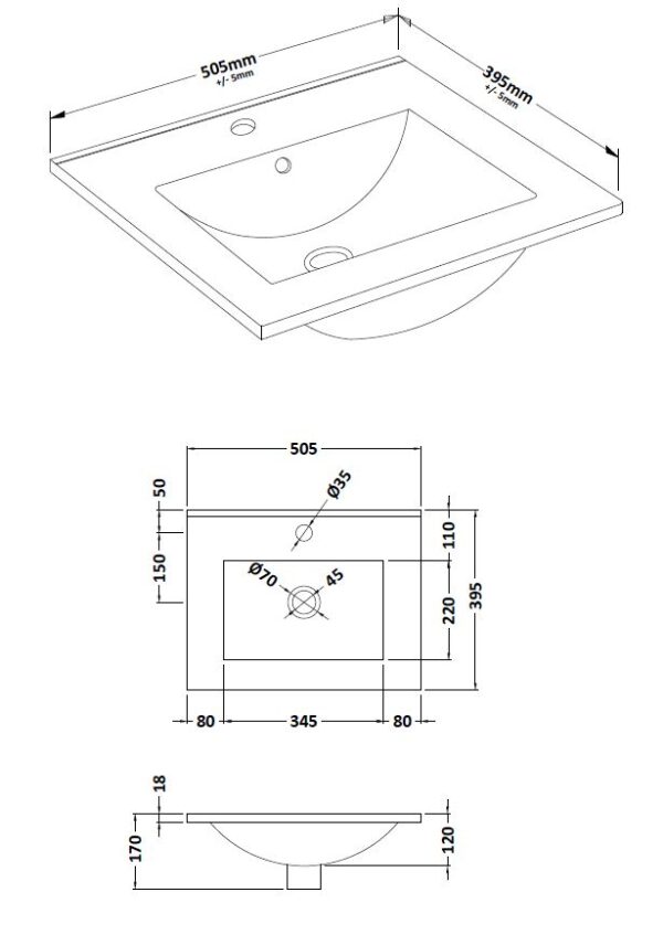 fcm002_ceramics_v1_ld White Minimalist Slimline Ceramic 1 Tap Hole Basin
