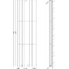 Double Panel Anthracite Mirror