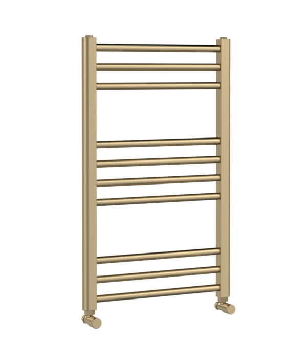 mty803_heating_v1_co Brass Lorica Straight Towel Radiator with Round Rails