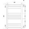 Brass Lorica Straight Towel Radiator with Round Rails