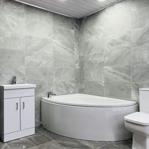 Grey Budget Bathroom Display