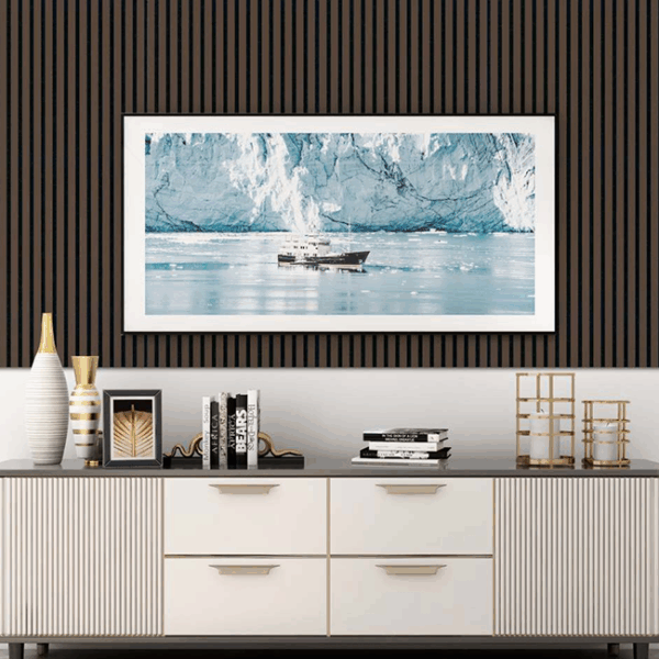 Wood Slat Acoustic Wall Panels- Harvest Walnut - Image 2
