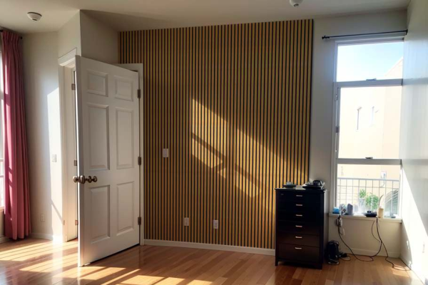 Wood Slat Acoustic Wall Panels- Natural Oak - Image 3