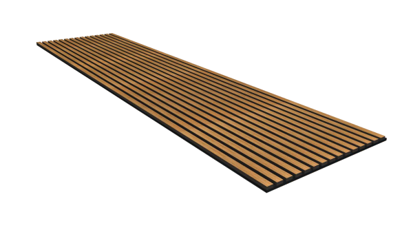 Wood Slat Acoustic Wall Panels- Natural Oak