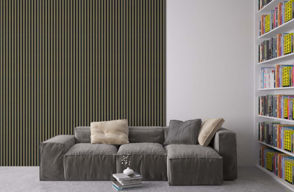 Wood Slat Acoustic Wall Panels- Silver Oak - Image 4