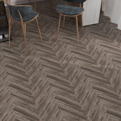 SPC Flooring Herringbone- Norman Slate